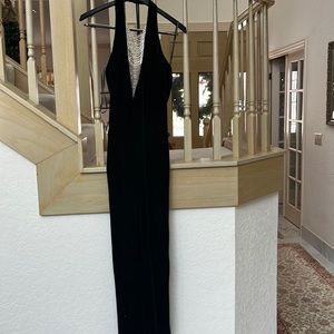 Black velvet gown Arianna by Rachel Kaye